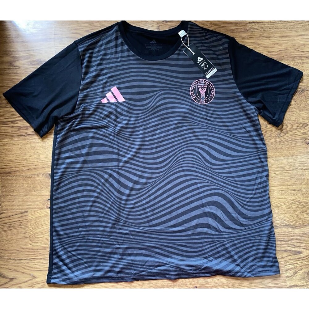 NWT Adidas MLS Miami FC #10 Lionel Messi Mens Black Jersey Shirt Size XL